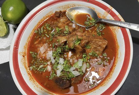 Representative photograph of Beef Birria. The source identifies birria but does not establish the meat variety. This draft uses beef.
