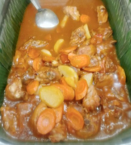 Representative photograph of Chicken Afritada.