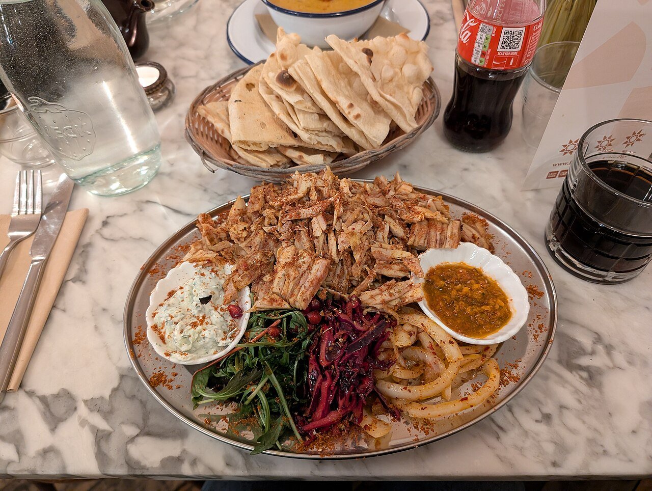 Representative photograph of chicken shawarma