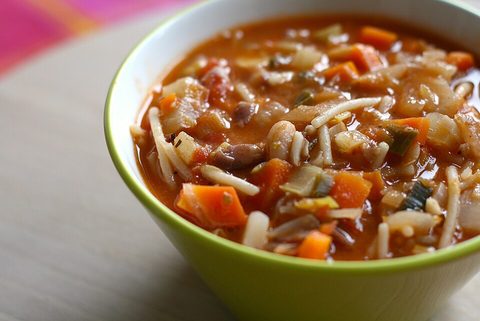 Representative photograph of minestrone