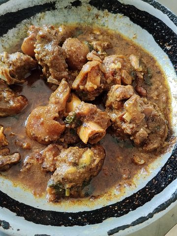 Representative photograph of mutton curry