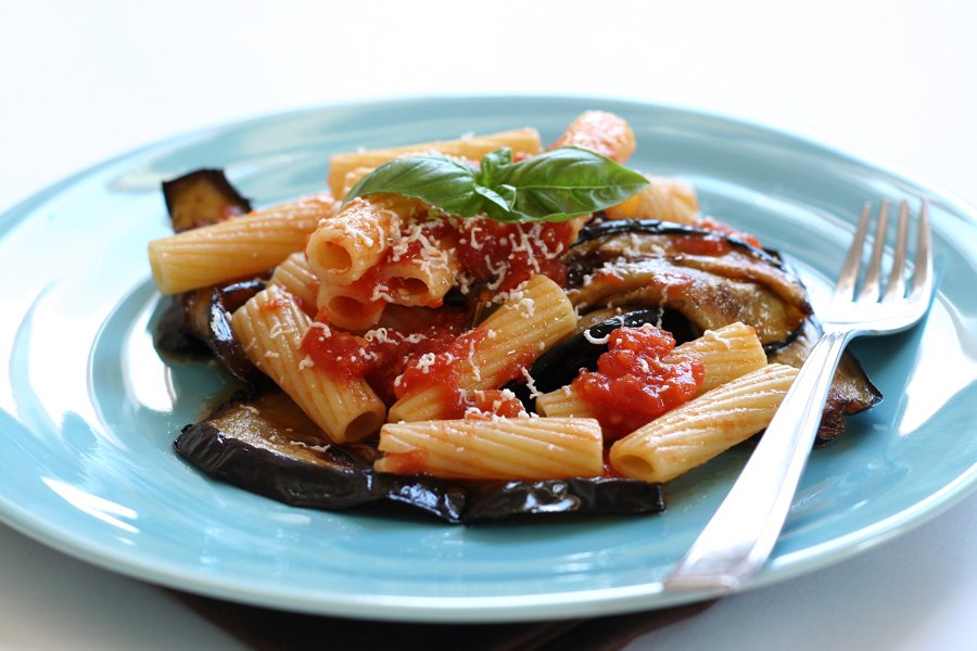 Representative photograph of Pasta alla Norma.