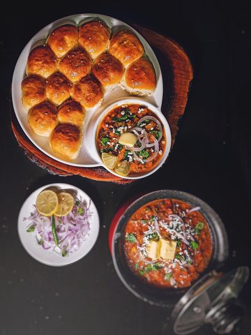 Representative photograph of pav bhaji