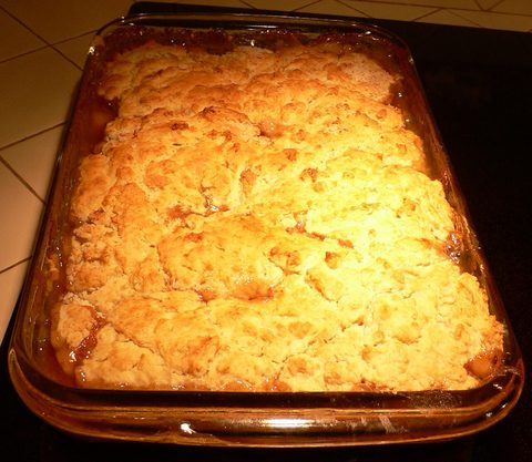Representative photograph of Peach Cobbler.