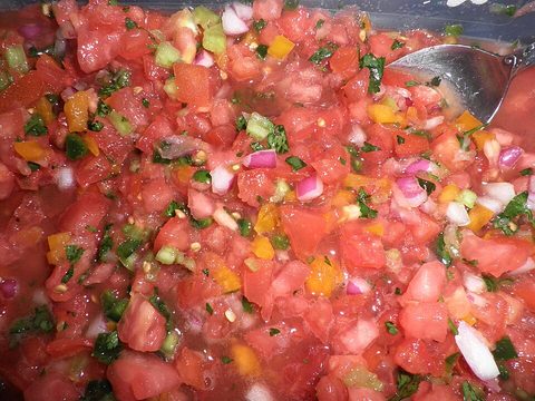 Representative photograph of pico de gallo
