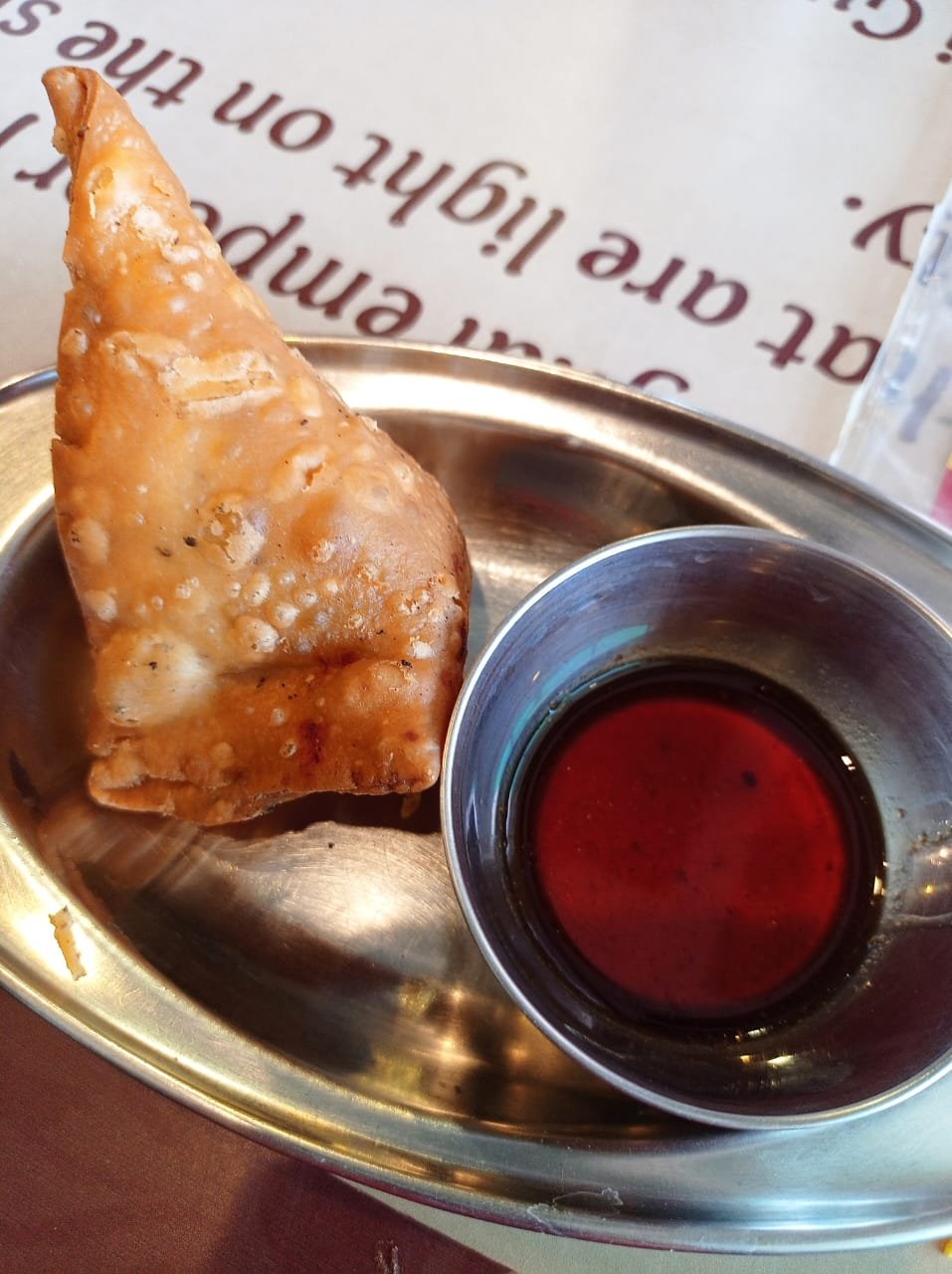 Representative photograph of samosa