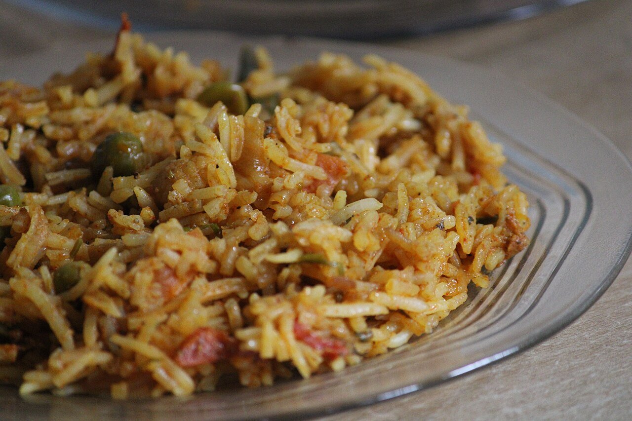 Representative photograph of vegetable biryani